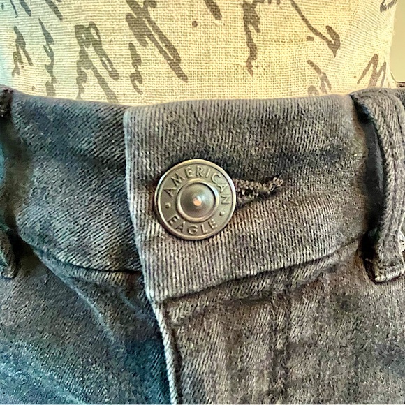 American Eagle Outfitters Distressed Black Denim Skirt - Picture 10 of 16